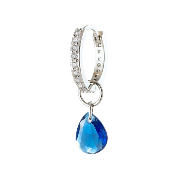 Wholesale Zircon Drop Shape Pendant Earrings Sweet Style High Quality For Women