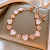 Wholesale Zircon Heart Fashion Electroplated Women's Bracelet