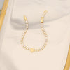Wholesale Zircon Heart Fivepointed Star Bracelet 18K Goldplated Jewelry For Women