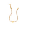 Wholesale Zircon Heart Fivepointed Star Bracelet 18K Goldplated Jewelry For Women