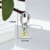 Wholesale Zircon Heartshaped Inlaid Pendant Earrings For Women Sweet Style