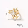 Wholesale Zircon Hollow Flower Earrings Fashion Retro Style With Geometric Pattern