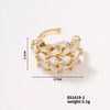 Wholesale Zircon Hollow Flower Earrings Fashion Retro Style With Geometric Pattern