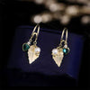 Wholesale Zircon Inlaid Geometric Silver Needle Round Bead Earrings For Women Gold Electroplated French Elegant Light Luxury Style