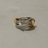 Wholesale Zircon Jewelry Stainless Steel Ring With Geometric Pattern Electroplated For Women