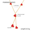 Wholesale Zircon Jewelry 316L Stainless Steel Goldplated With Love Bell Drops Pattern