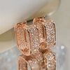 Wholesale Zircon Micropaved Geometric Earrings For Young Ladies Light Luxury Style