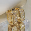 Wholesale Zircon Micropaved Geometric Earrings For Young Ladies Light Luxury Style