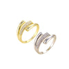 Wholesale Zircon Open Ring Geometric Style For Women And Unisex
