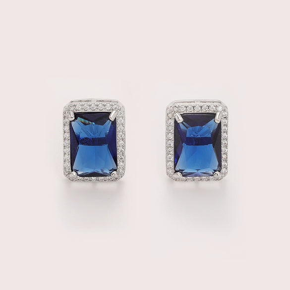 Wholesale Zircon Square Earrings Fashion Diamond Design For Women