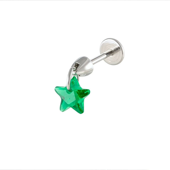 Wholesale Zircon Star Pendant Ear Bone Nail For Cartilage Piercing