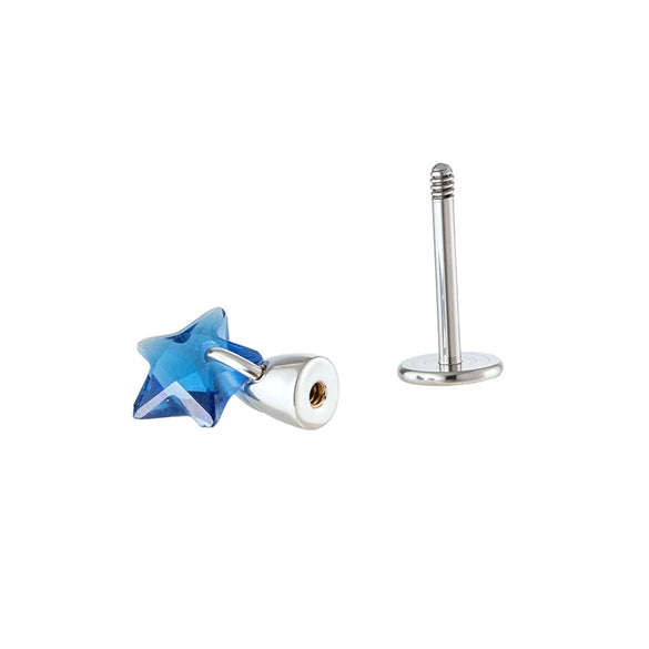 Wholesale Zircon Star Pendant Ear Bone Nail For Cartilage Piercing