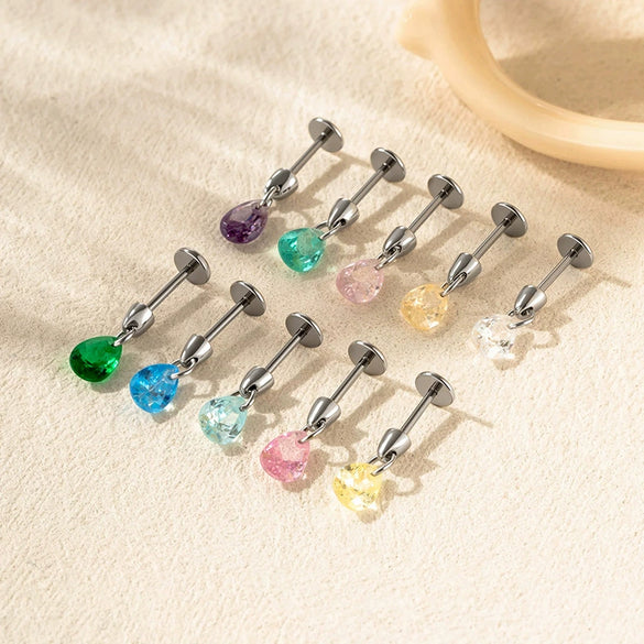 Wholesale Zircon Star Pendant Ear Bone Nail For Unisex With Zirconia Processing