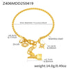 Wholesale Zircon Woven Twist Stainless Steel Bracelet With Electroplating Fashion And Geometric Design