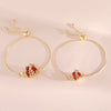 Wholesale Zircon Zirconia Retro Classic Goldplated Heartshaped Cross Bracelet For Women And Men