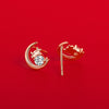Wholesale Zodiac Animal S925 Sterling Silver Electroplated Earrings