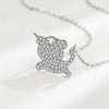 Wholesale Zodiac Necklace Women's Sterling Silver Rose Gold Plated Tiger Pendant Clavicle Chain