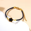 Wholesale Zodiac Year Red Rope Bracelet For Women Zinc Alloy Fourleaf Clover Seiko Style