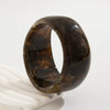 Wide Bracelet Resin Geometric Halo Handmade