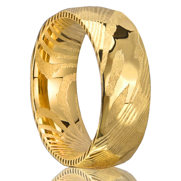 Wide Electroplated Tungsten Steel Ring With Geometric Minimalist Design For Men And Women