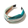 Wide Headband Cloth Colorblocking Knotted Women's Hair Accessory