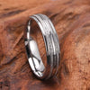Wide Titanium Steel Rings With Electroplated Finish Minimalist Geometric Couple Band Jewelry
