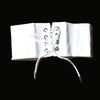 Wide Woven Fabric Waist Belt For Women With Knotted Bow Detail And Zipper Closure Skirt Accessory