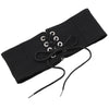 Wide Woven Fabric Waist Belt For Women With Knotted Bow Detail And Zipper Closure Skirt Accessory