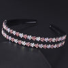 Widebrimmed Hairband Hair Accessories For Women Rhinestone Plum Blossom Painted