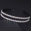 Widebrimmed Hairband Hair Accessories For Women Rhinestone Plum Blossom Painted
