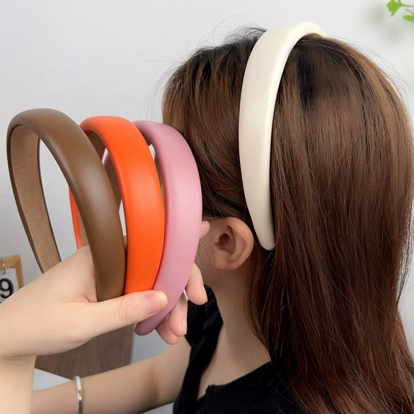 Widebrimmed Sponge High Cranial Top Handmade Cortex Hair Band For Girls