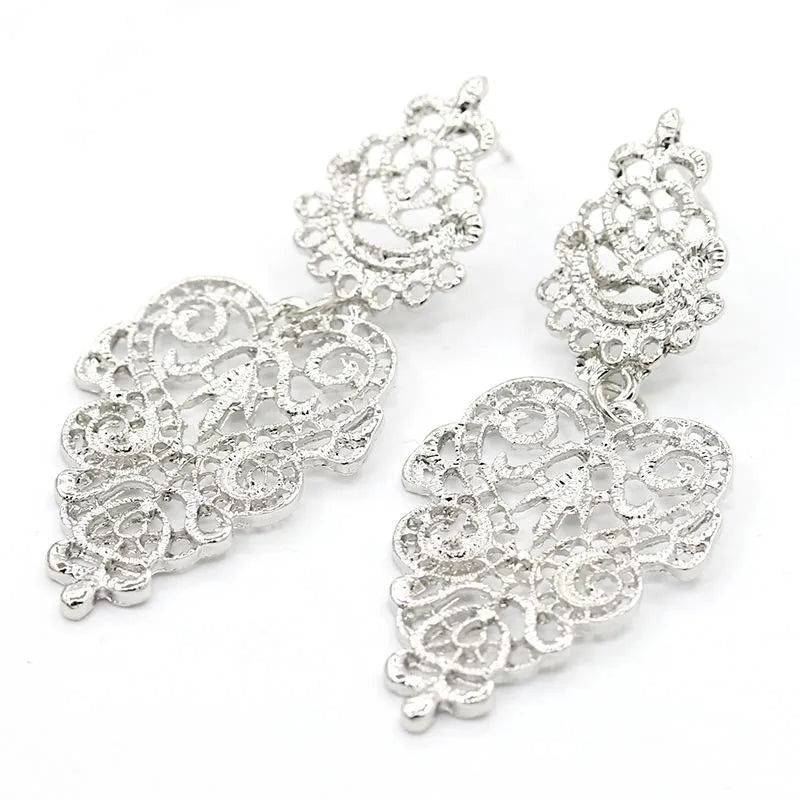 Fashion Leaf Plating Alloy Earrings