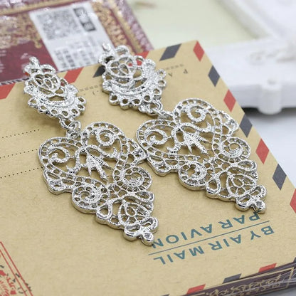 Fashion Leaf Plating Alloy Earrings