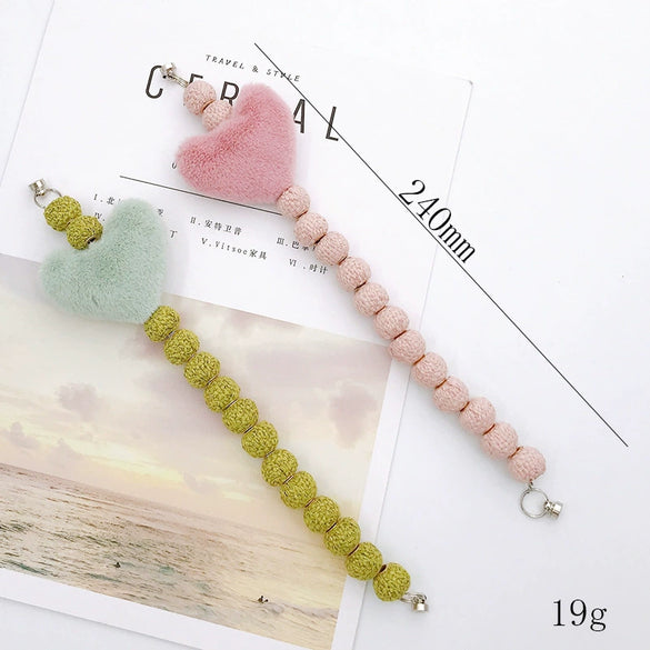 Winter Plush Handmade Love Hand Chain Jewelry Accessories