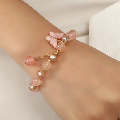 Women&#39;s Fashion Vintage Crystal Butterfly Bracelet