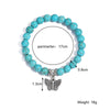 Women Beaded Turquoise Bracelet Handmade Geometric Style
