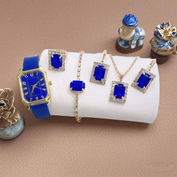 Women Casual Fashion Square Quartz Watch Leather Pu Stainless Steel