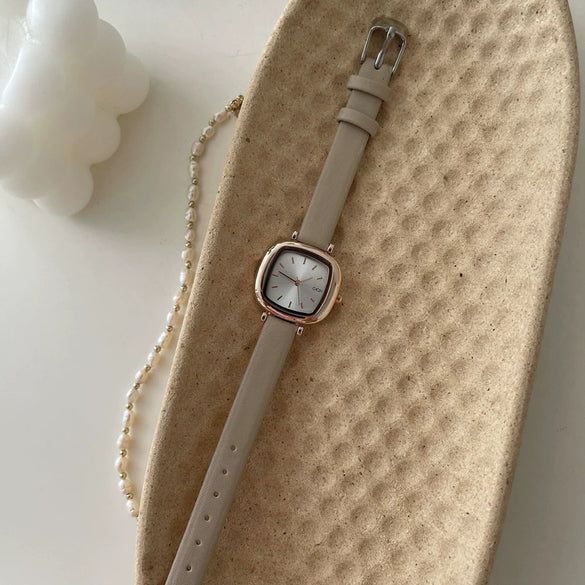 Women Casual Square Alloy Quartz Belt Watch