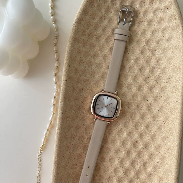 Women Casual Square Alloy Quartz Belt Watch