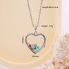 Women Copper Gold Plated Love Bear Pendant Necklace With Heart Shape Geometric Pattern And Mixed Gemstone Inlay