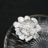 Women Fashion Freshwater Pearl Handmade Baroque Flower Brooch With Electroplating