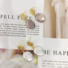 Women Fashion Ol Natural Freshwater Baroque Pearl Earrings With S925 Sterling Silver Needle And 18K Goldfilled And Alien Shape