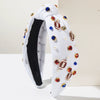 Women Fashion Pearl Widebrimmed Decorative Headband Set With Pearls