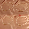 Women Freshwater Pearl Necklace Alloy Copper Beads Flower Buckle Electroplating Fashion Retro Design