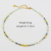 Women Handmade Natural Pearl Natural Stone Huangbei Crystal Stainless Steel Geometric Style Necklace With Electroplating