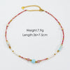 Women Handmade Natural Pearl Natural Stone Huangbei Crystal Stainless Steel Geometric Style Necklace With Electroplating