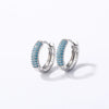 Women Light Luxury Round Cartoon Zircon Inlaid Copper Earrings Simple Style