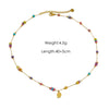 Women Necklace Stainless Steel Titanium Steel Natural Pearl Beaded Handmade Geometric Heart Shape Pendant