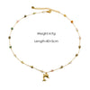 Women Necklace Stainless Steel Titanium Steel Natural Pearl Beaded Handmade Geometric Heart Shape Pendant