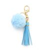 Women Pendant Fur Ball Leather Tassel Keychain Plush Accessories